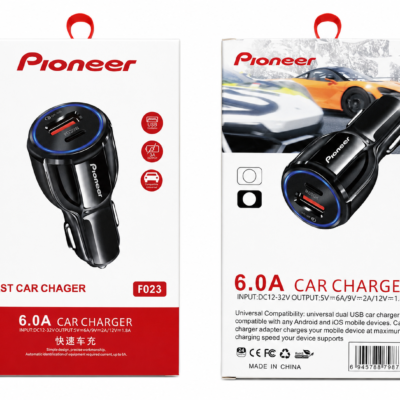 pioneer شارژر فندکی فست پایونیر مدل f023